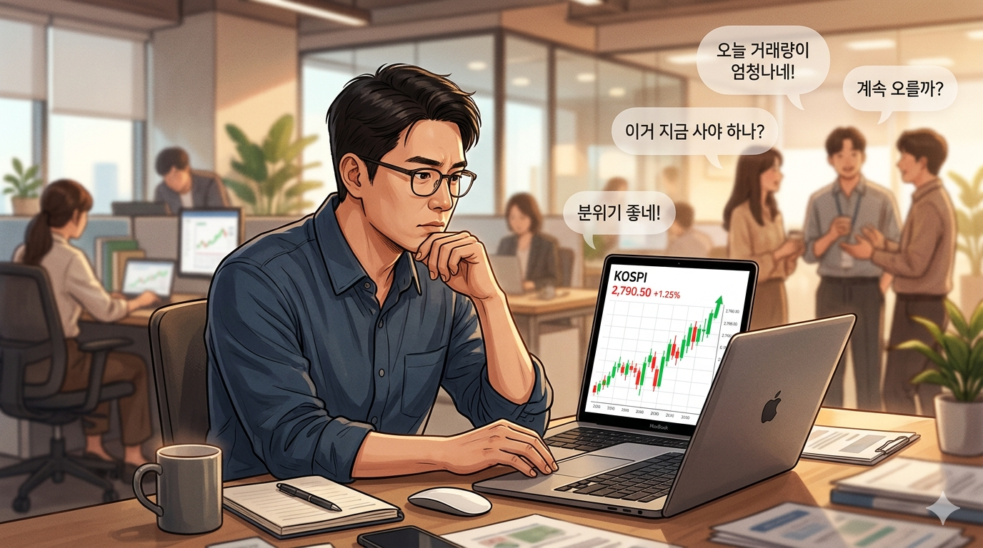 주식 상승과 직장인 자괴감