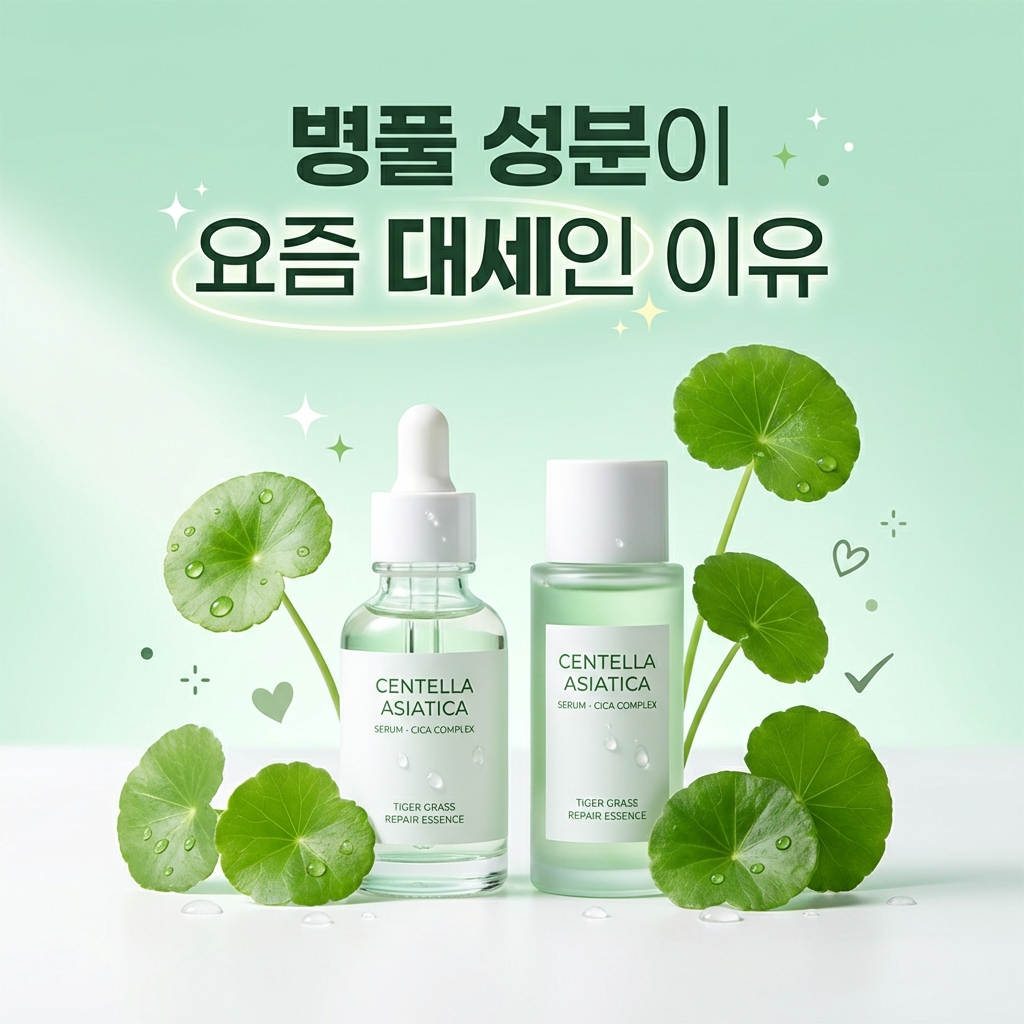 병풀 성분 화장품 이미지