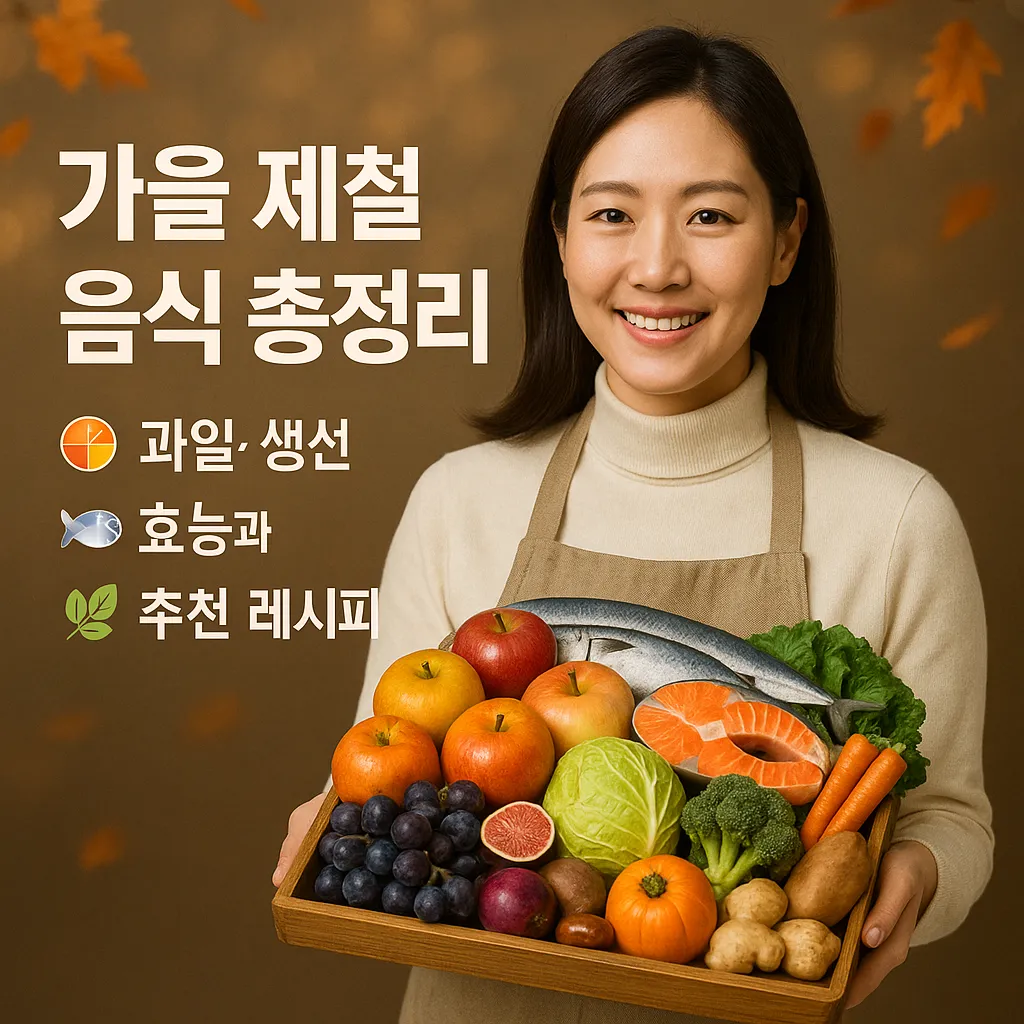 가을 제철 음식 먹으면 건강이 달라질까 🍂 과일·생선·채소 완벽가이드