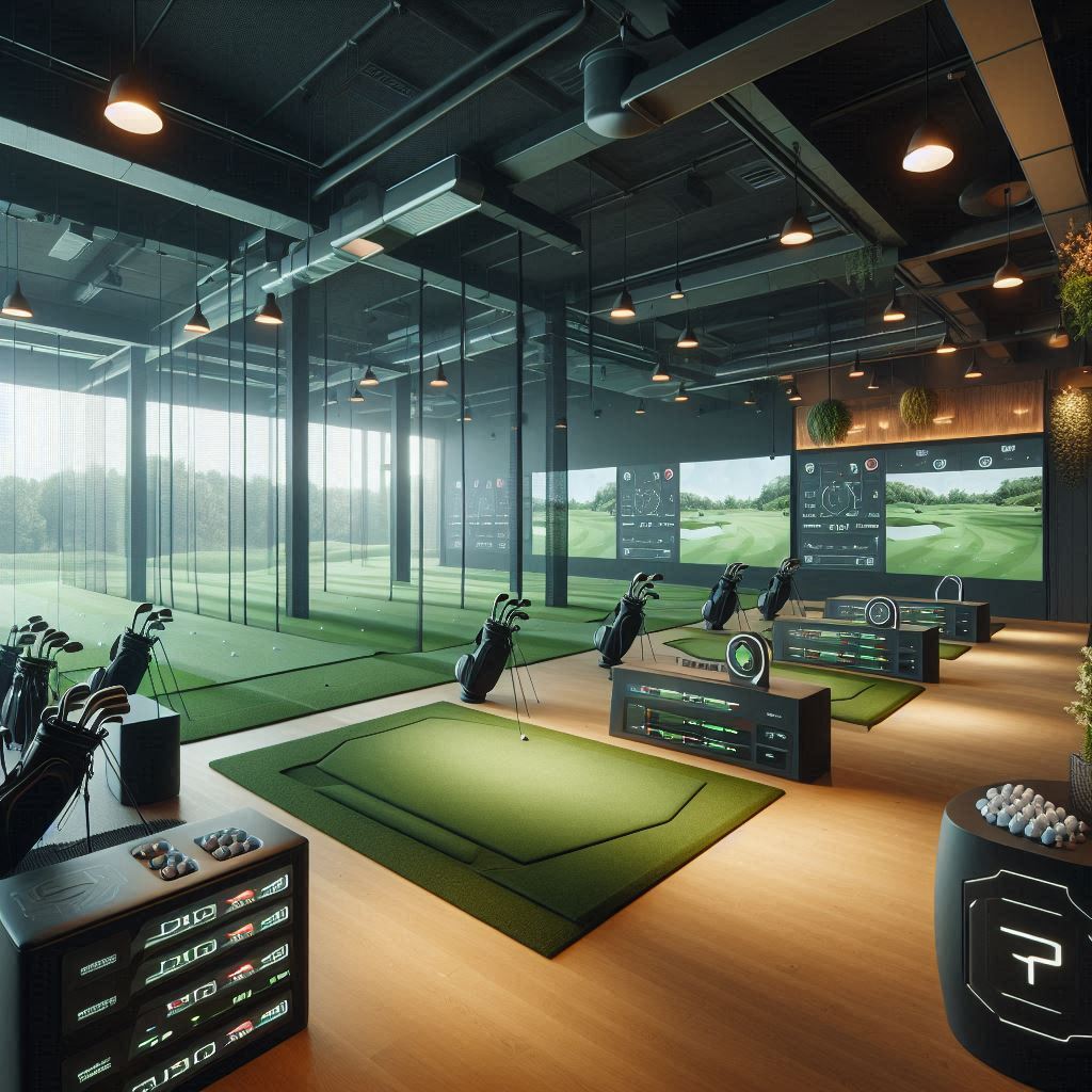 실내골프연습장 배경