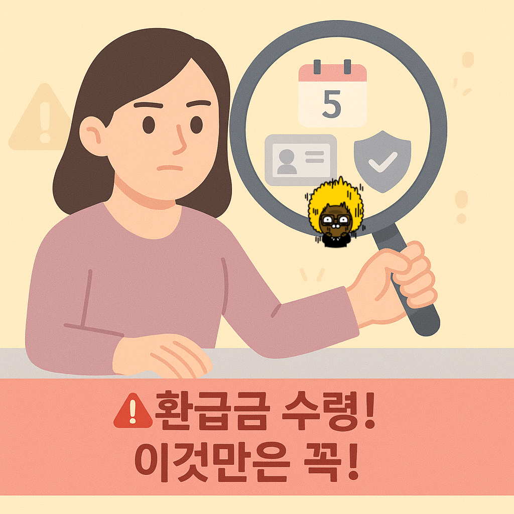 🚨 환급금 수령! 이것만은 꼭!