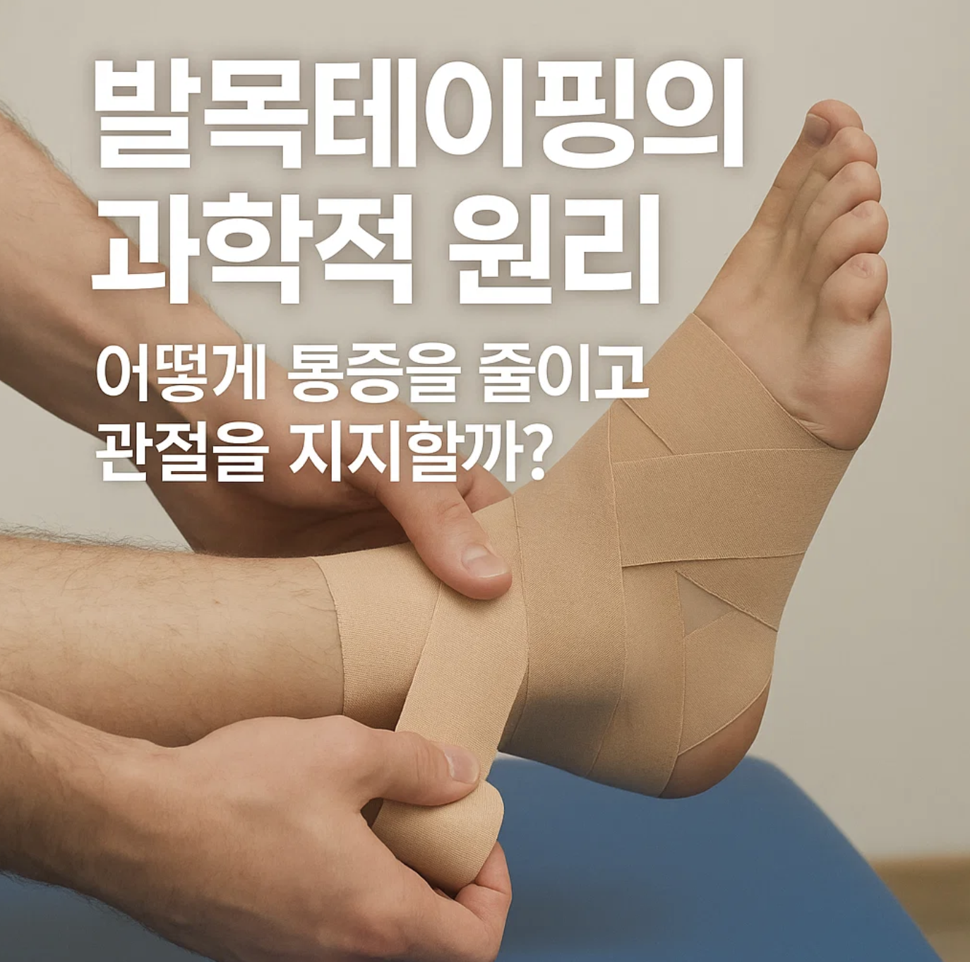 발목테이핑의 과학적 원리, 어떻게 통증을 줄이고 관절을 지지할까?