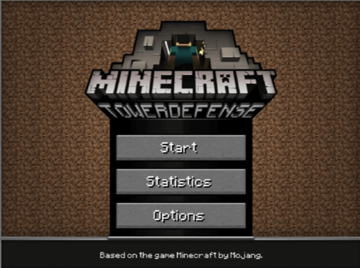 마인크래프트-디펜스-플래시게임-메인-화면
