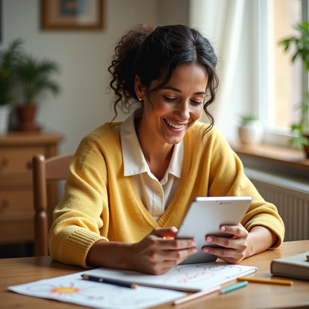 성공 자금관리로 기뻐하는 여자