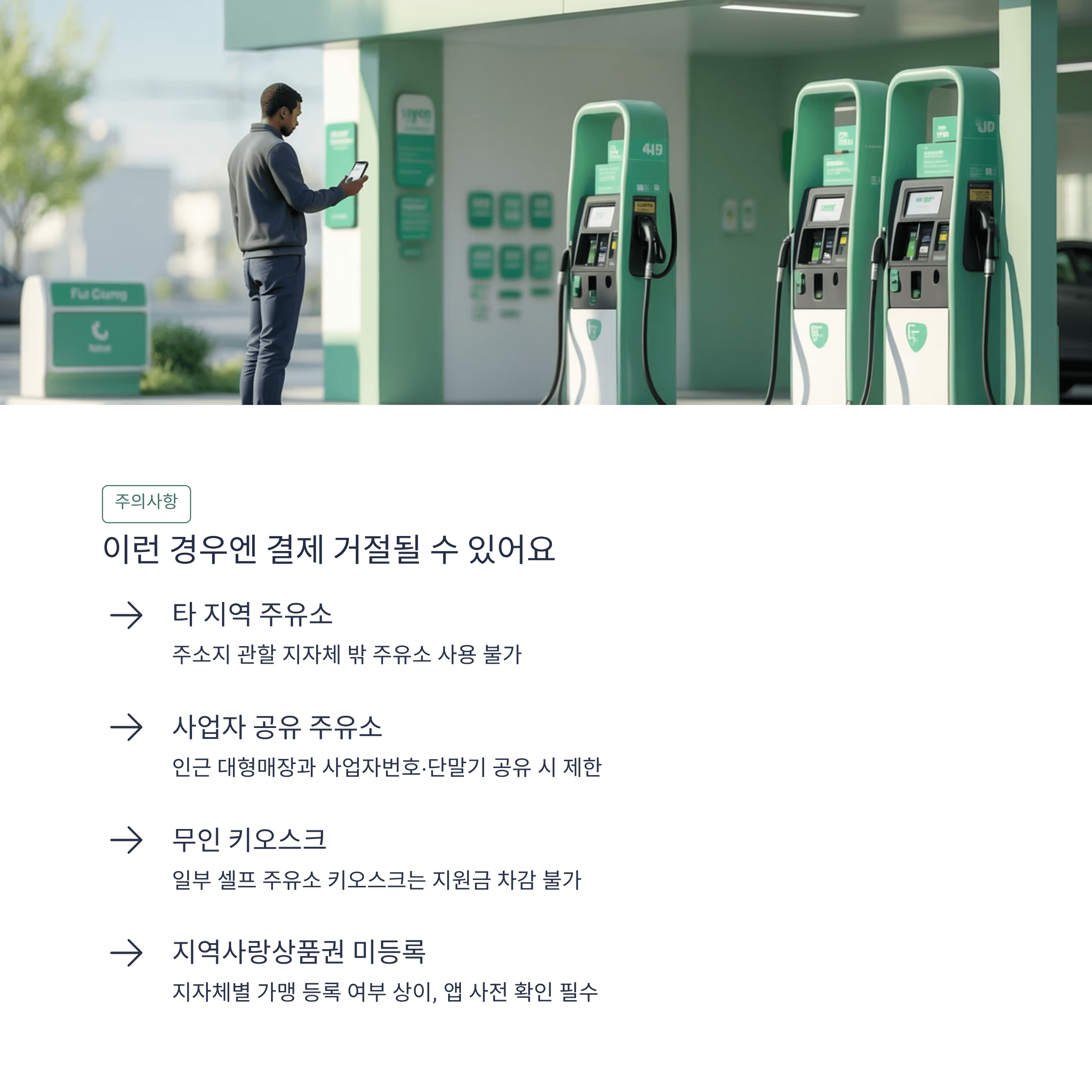 결제 거절 경우 설명 인포그래픽