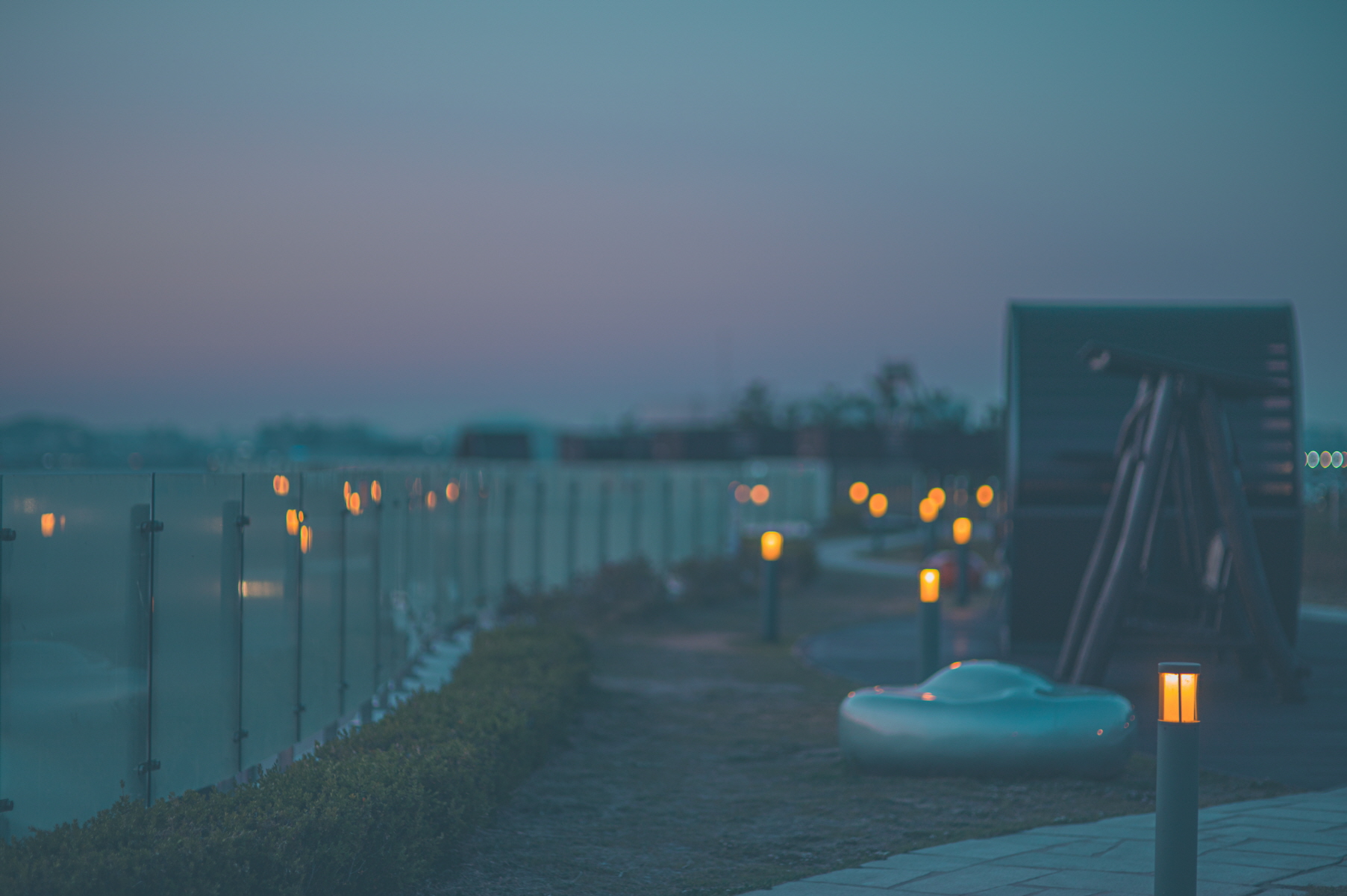 한울공원 전망대의 야경