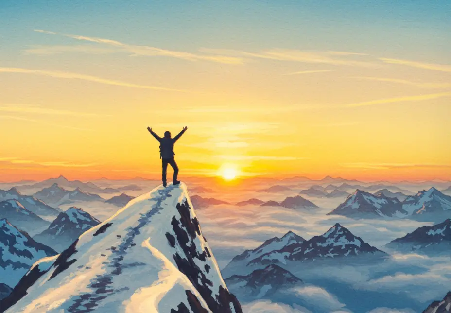 높은 산에 오르는 꿈 해몽