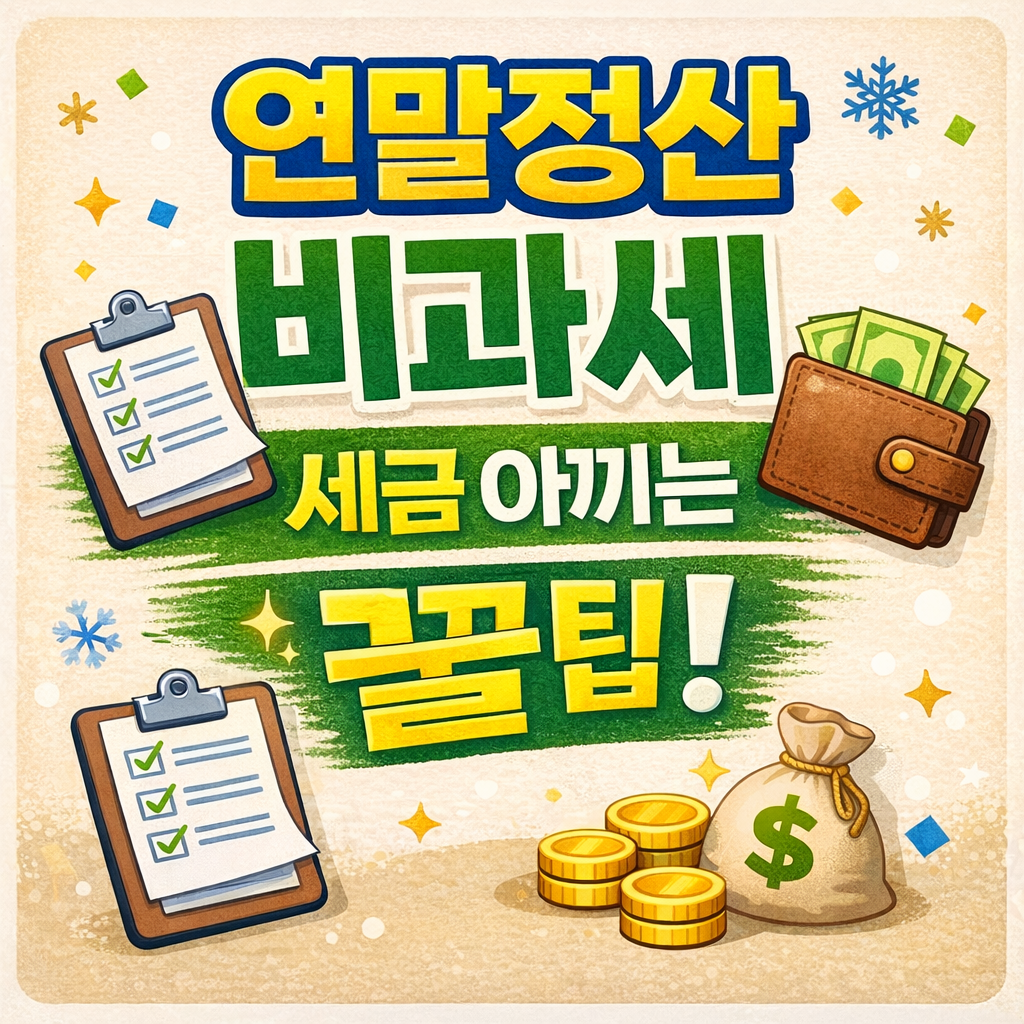 연말정산 비과세 항목 5가지 정리