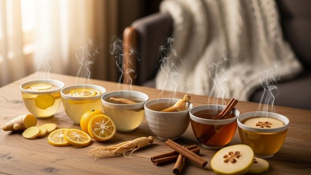 겨울철 한파에 마시면 좋은 건강 차 5선