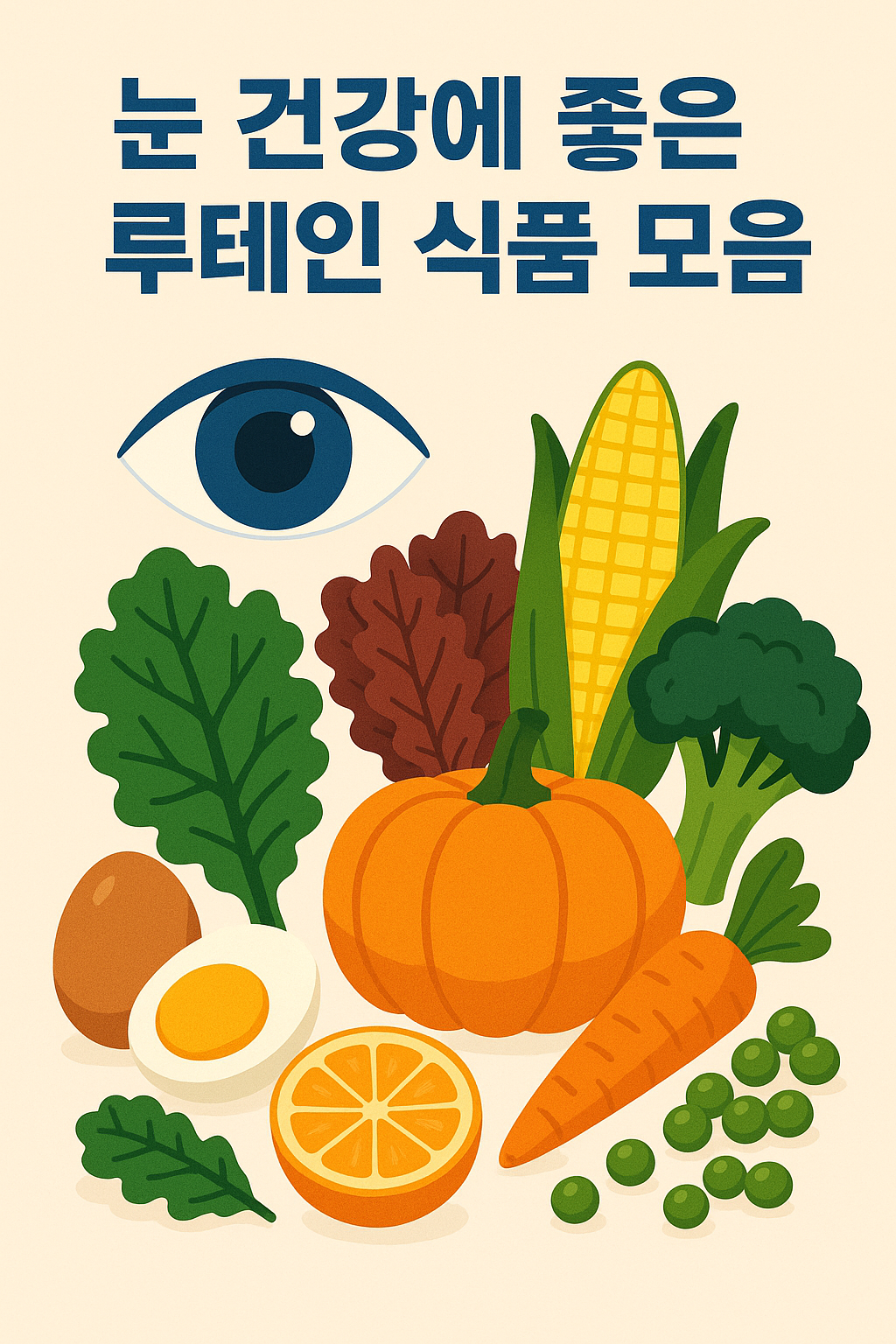 눈 건강에 좋은 루테인 식품 모음