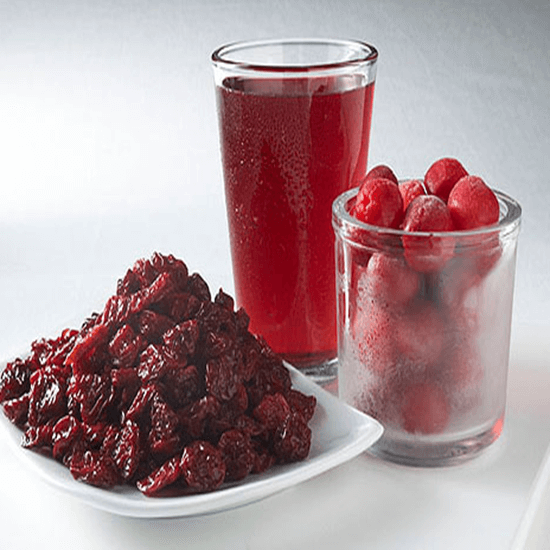 타트체리와 타트체리 주스 그리고 말린 타트체리