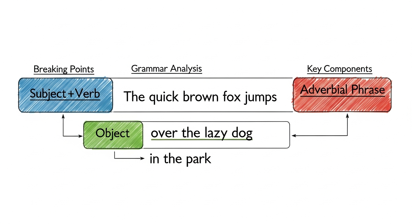 영어 문장 끊어읽기 구문 분석