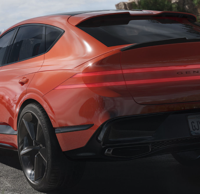 제네시스 GV80 리어램프 디자인