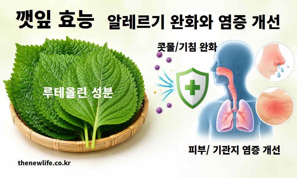 깻잎 효능 알레르기 완화 염증 개선