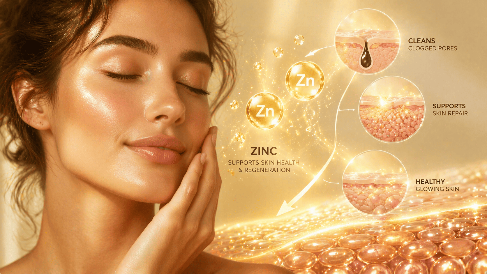 피부 건강과 재생을 돕는 아연의 효능