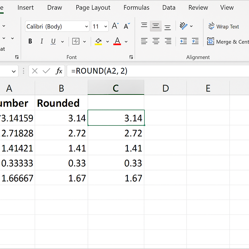 ROUND 함수 단축키 배우기 관련 사진