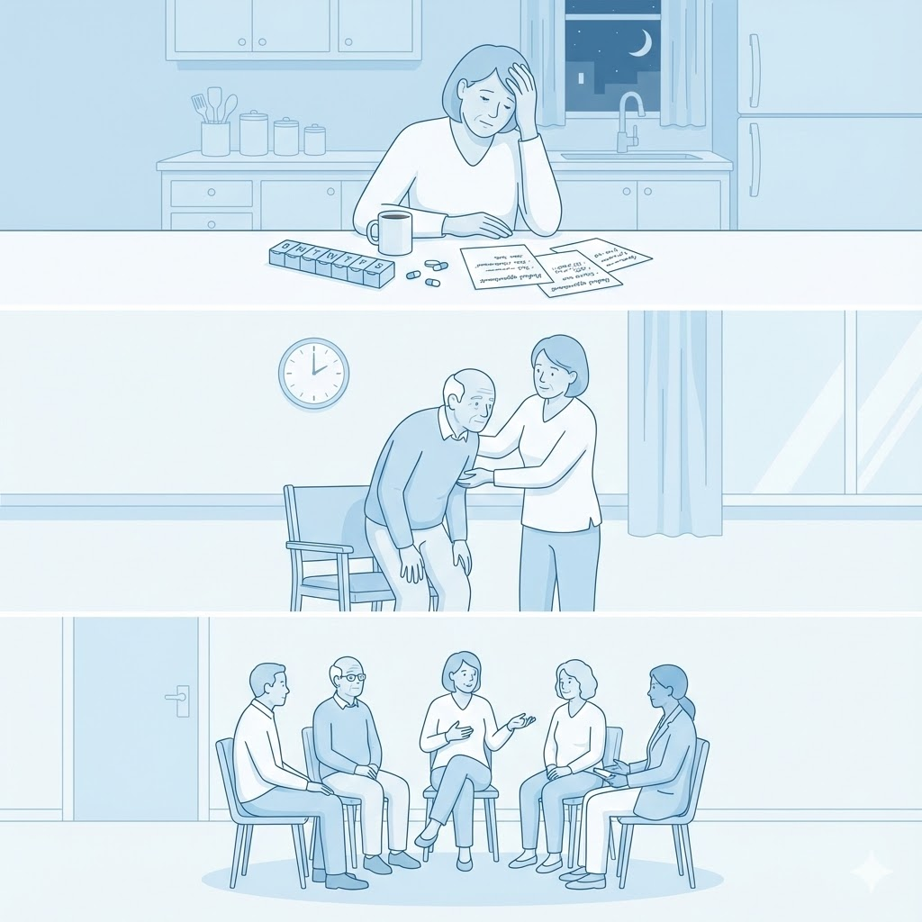 파킨슨병 보호자 번아웃 신호, 나만 이렇게 힘든 게 아니다