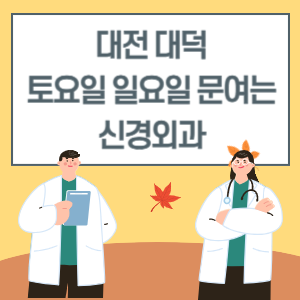 대전 대덕구 토요일 일요일 신경외과 진료 문여는 병원 리스트