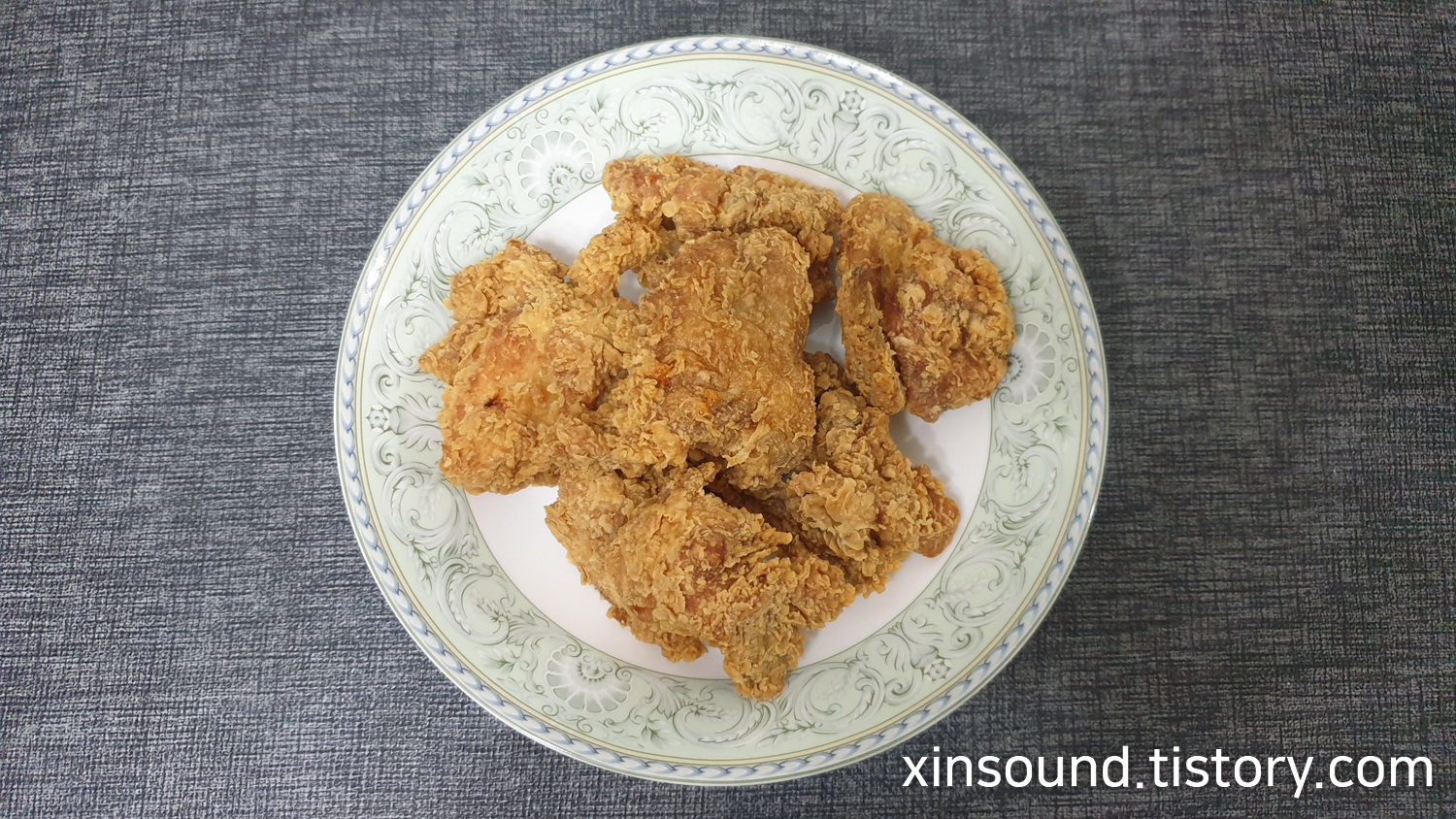 후라이드 치킨 데우기