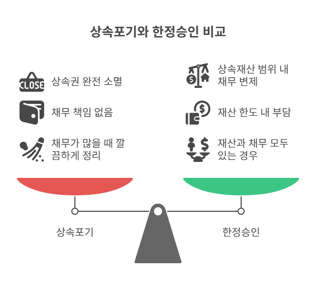 상속포기와 한정승인의 차이