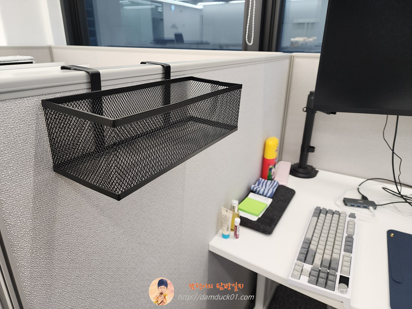 노바리빙 오피스 파티션 선반 블랙