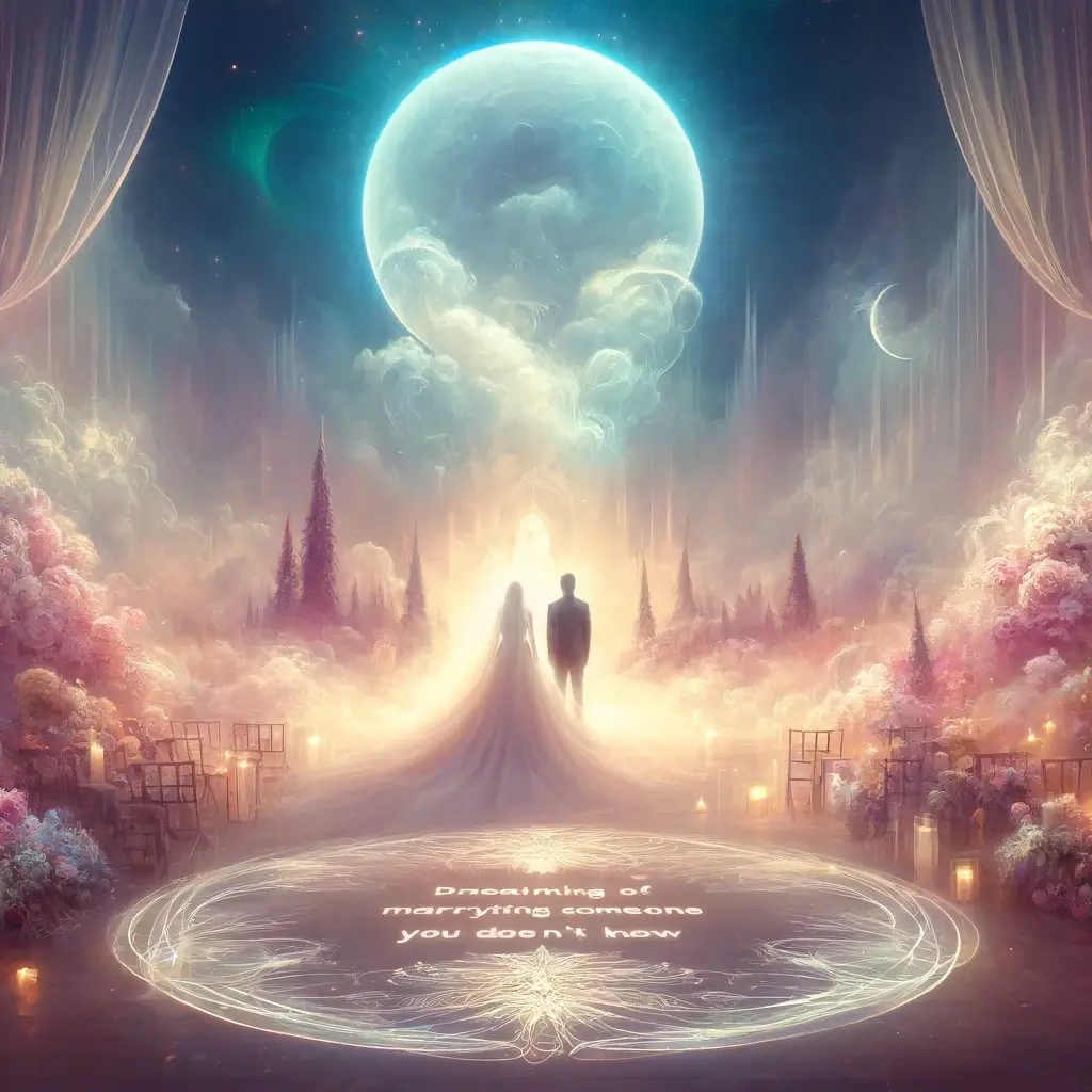 모르는 사람과 결혼하는 꿈