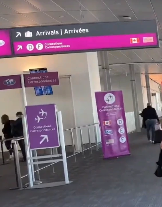 캐나다 공항경유 입국심사