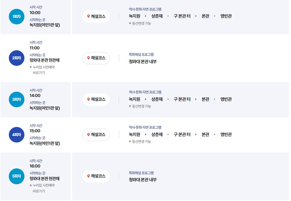 청와대 정규해설