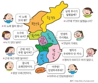 지역별 대표 사투리 서울 경상도 전라도 충청도 비교 분석_20