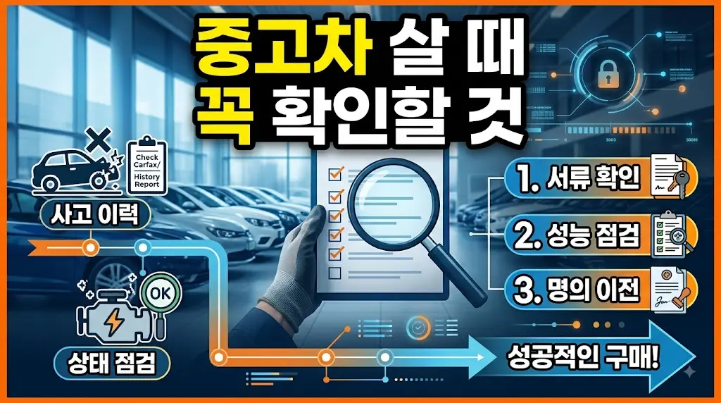 중고차 구매 전 꼭 알아야 할 것 이미지