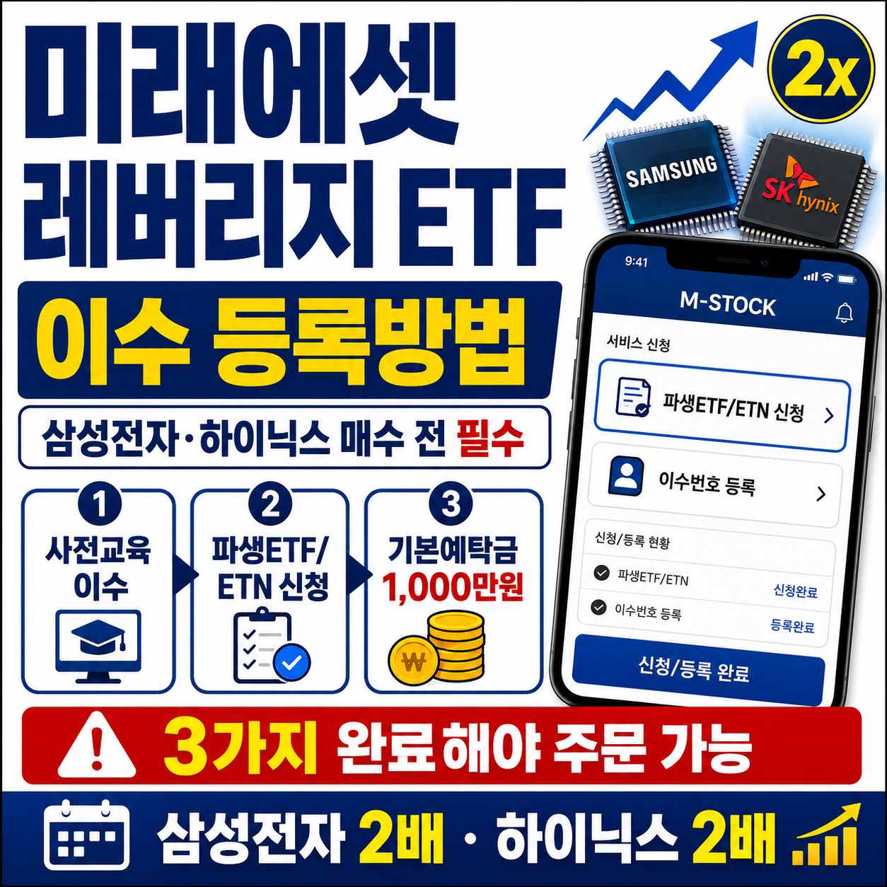 미래에셋 레버리지 ETF 이수 등록방법