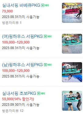 웨이브서프가격