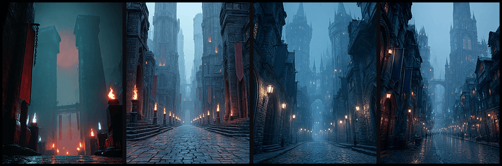 gothic fantasy 세계관 실험 생성 이미지_ Midjourney