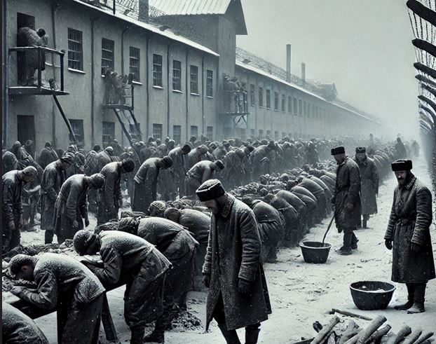 소설 숨그네에서 상상할 수 있는 수용소 그림