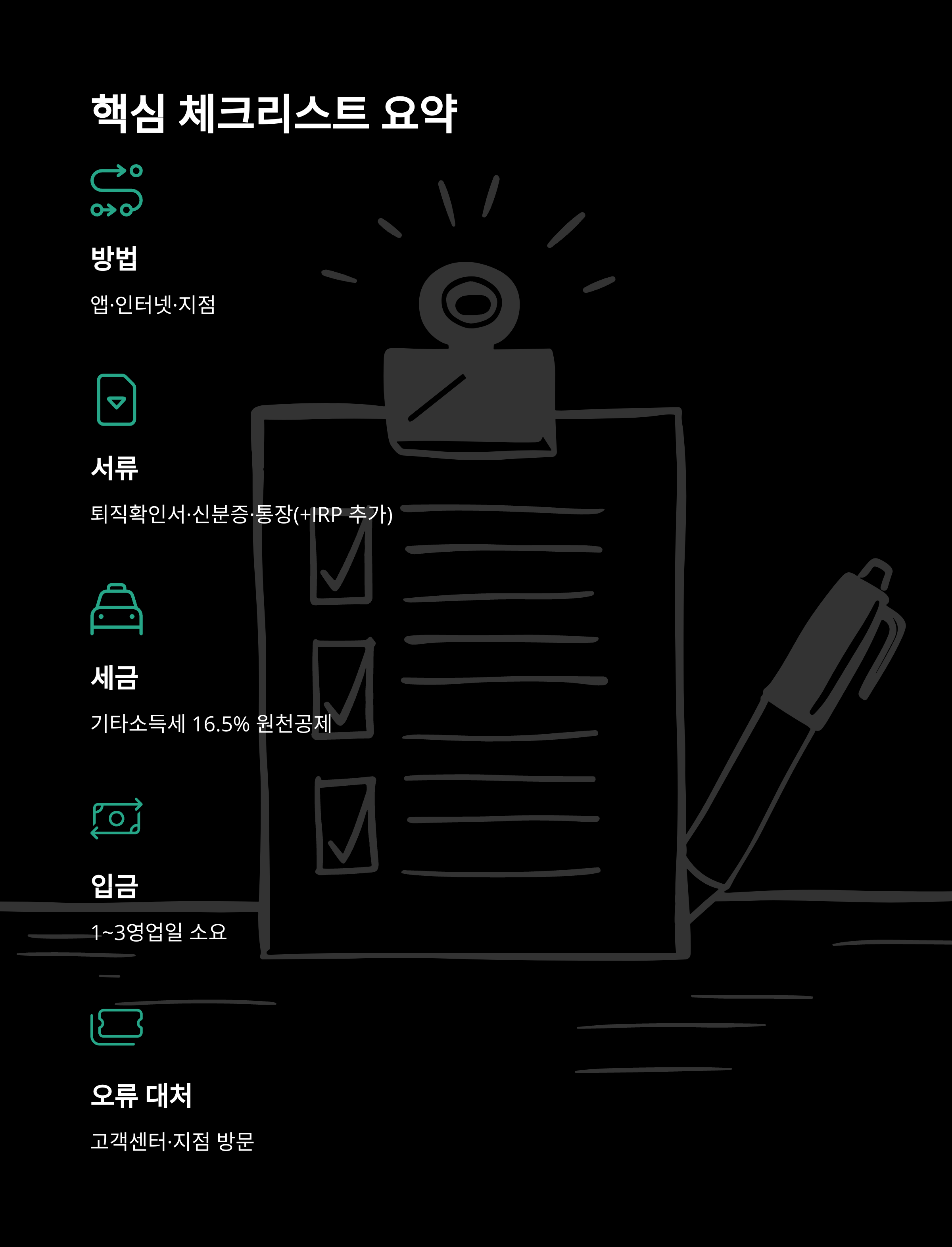 국민은행 퇴직연금 해지, 계좌·서류·어플·소득세·오류·입금시간까지 실제 경험과 노하우 총정리12
