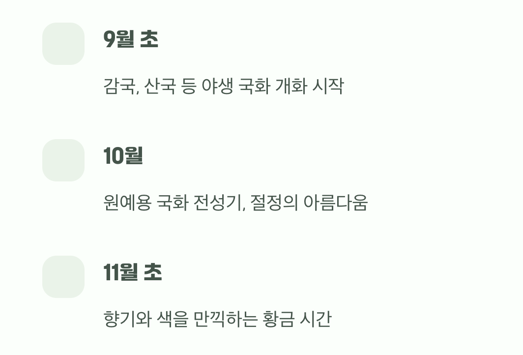 가을의 문턱&amp;#44; 화려한 개막