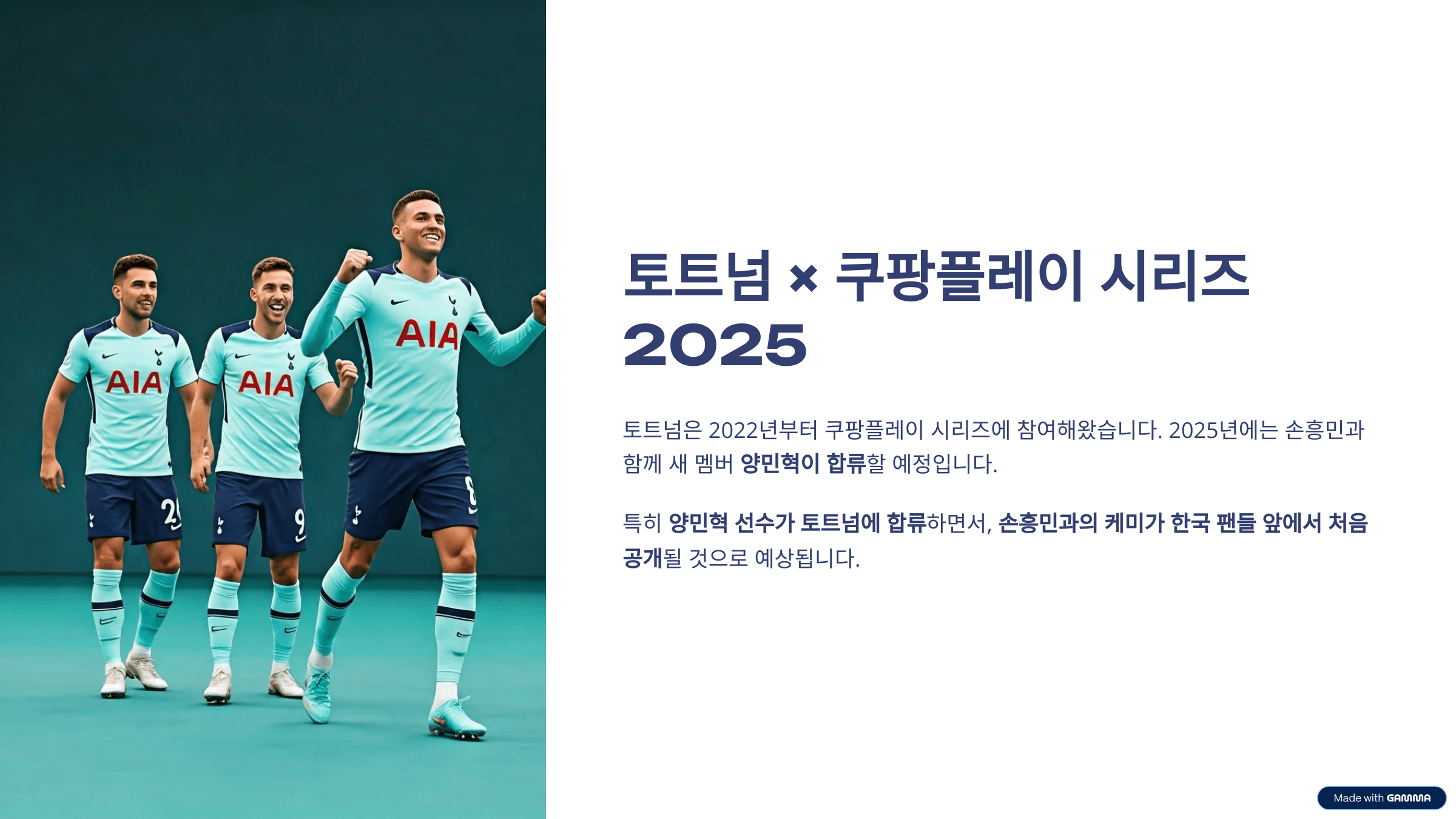 토트넘 방한 여름 프리시즌 투어 일정