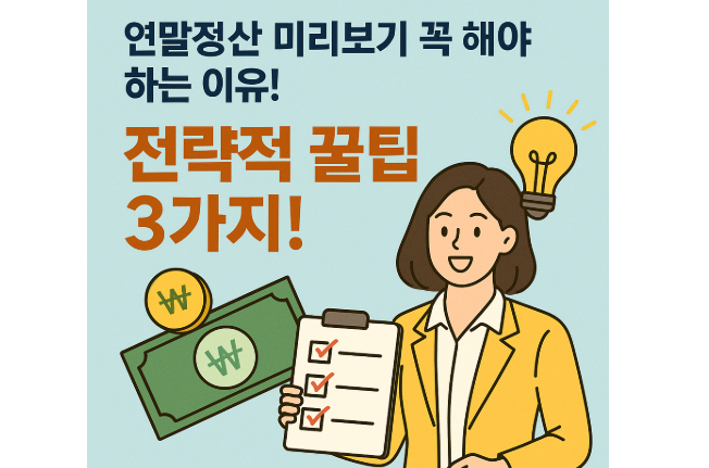 💸 연말정산 미리보기 꼭 해야 하는 이유! 전략적 꿀팁 3가지!