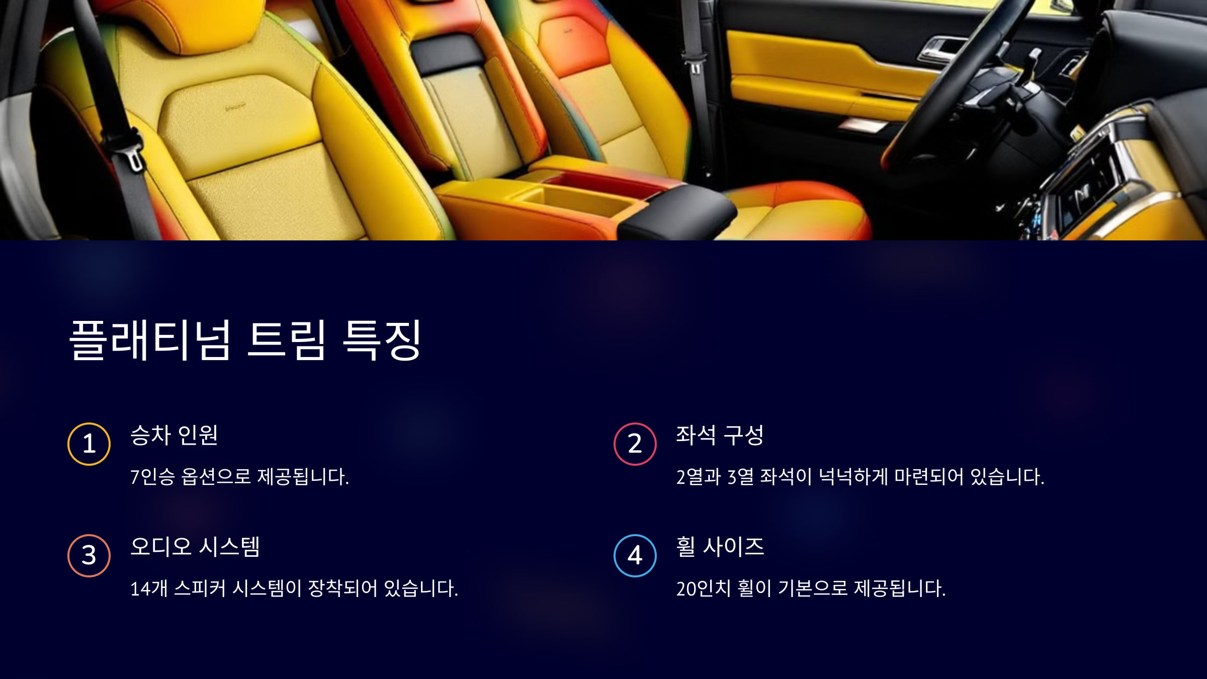 플래티넘 트림 특징