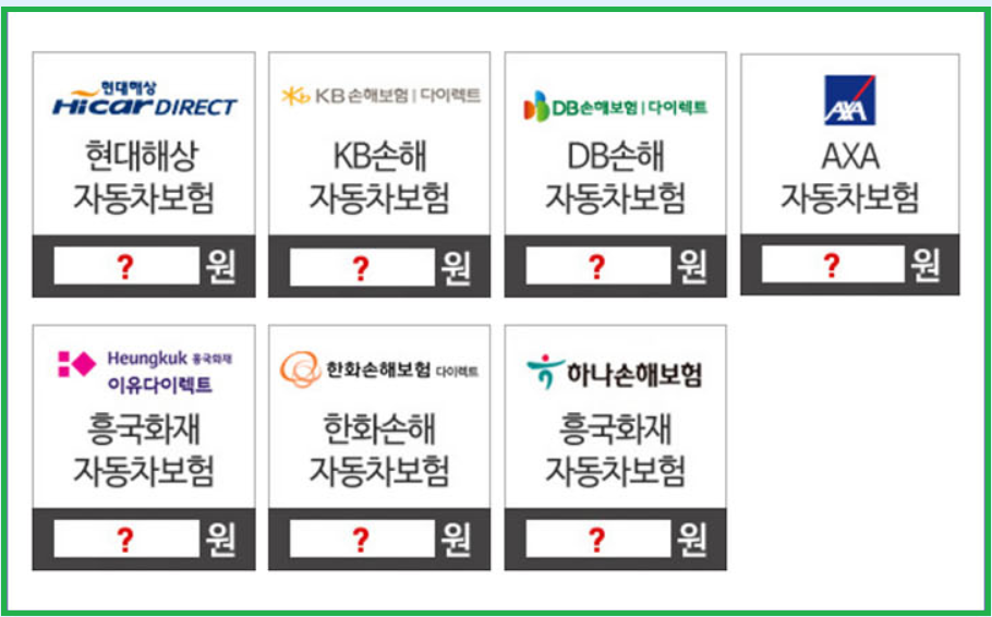 자동차보험료 비교견적