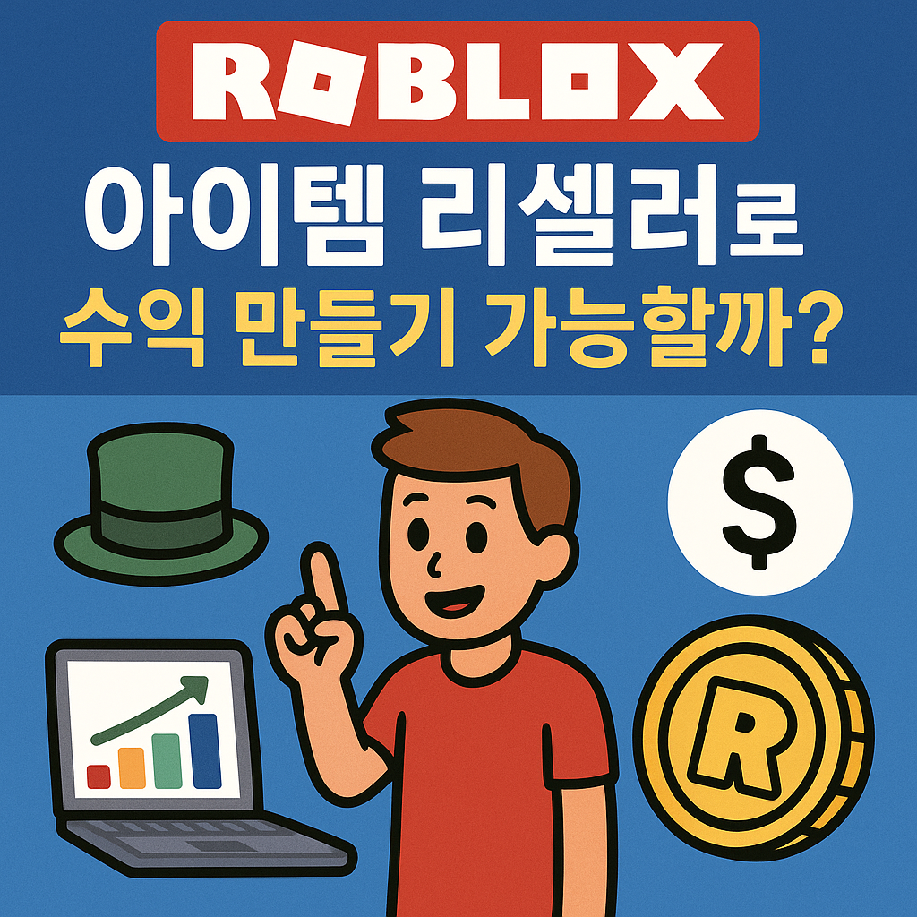 로블록스 아이템 리셀러(Reseller)로 수익 만들기 가능할까?