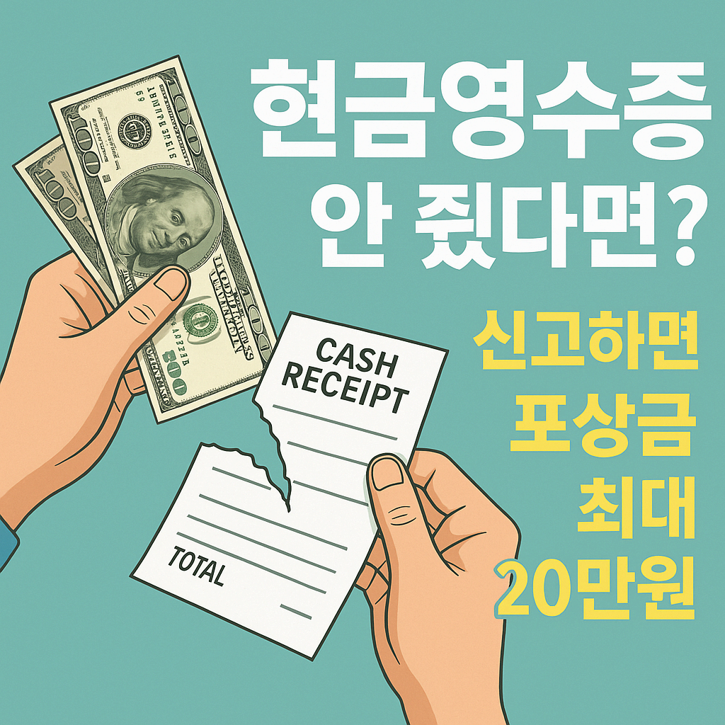 현금영수증 미발행 신고 및 포상금과 차별 요금까지, 이 글 하나만 보세요