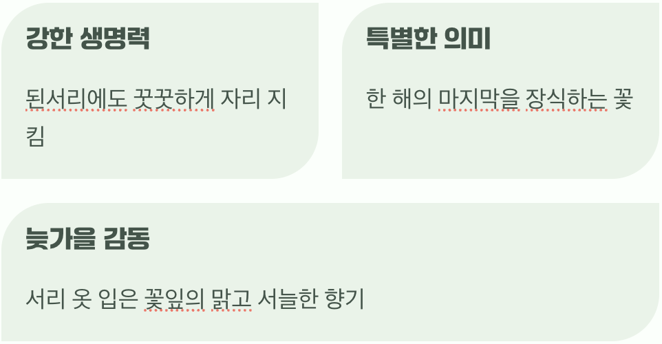서리 내릴 때까지, 늦가을의 향연