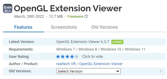 OpenGL-Extension-Viewer