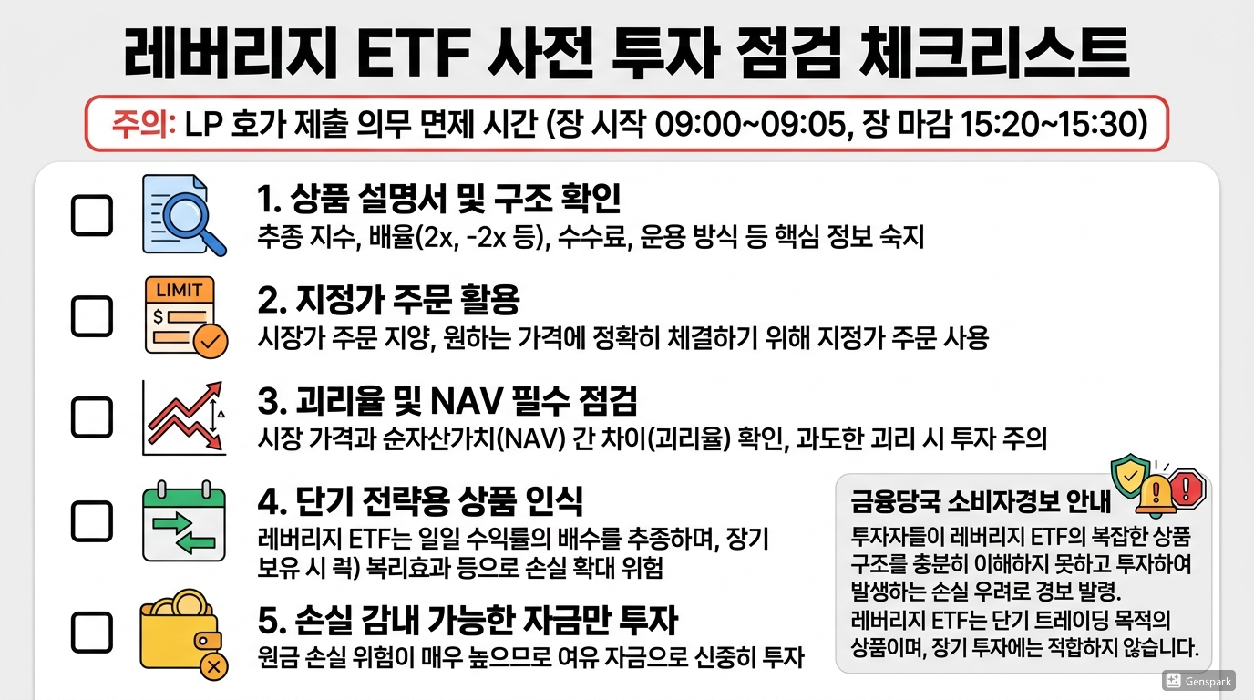레버리지 ETF 투자 전 체크리스트