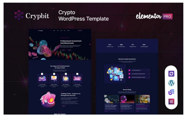 Crypbit - 비트코인 및 암호화폐 워드프레스 테마