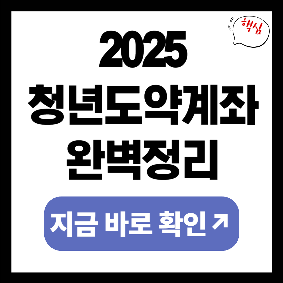 2025 청년도약계좌 만기, 금액비교