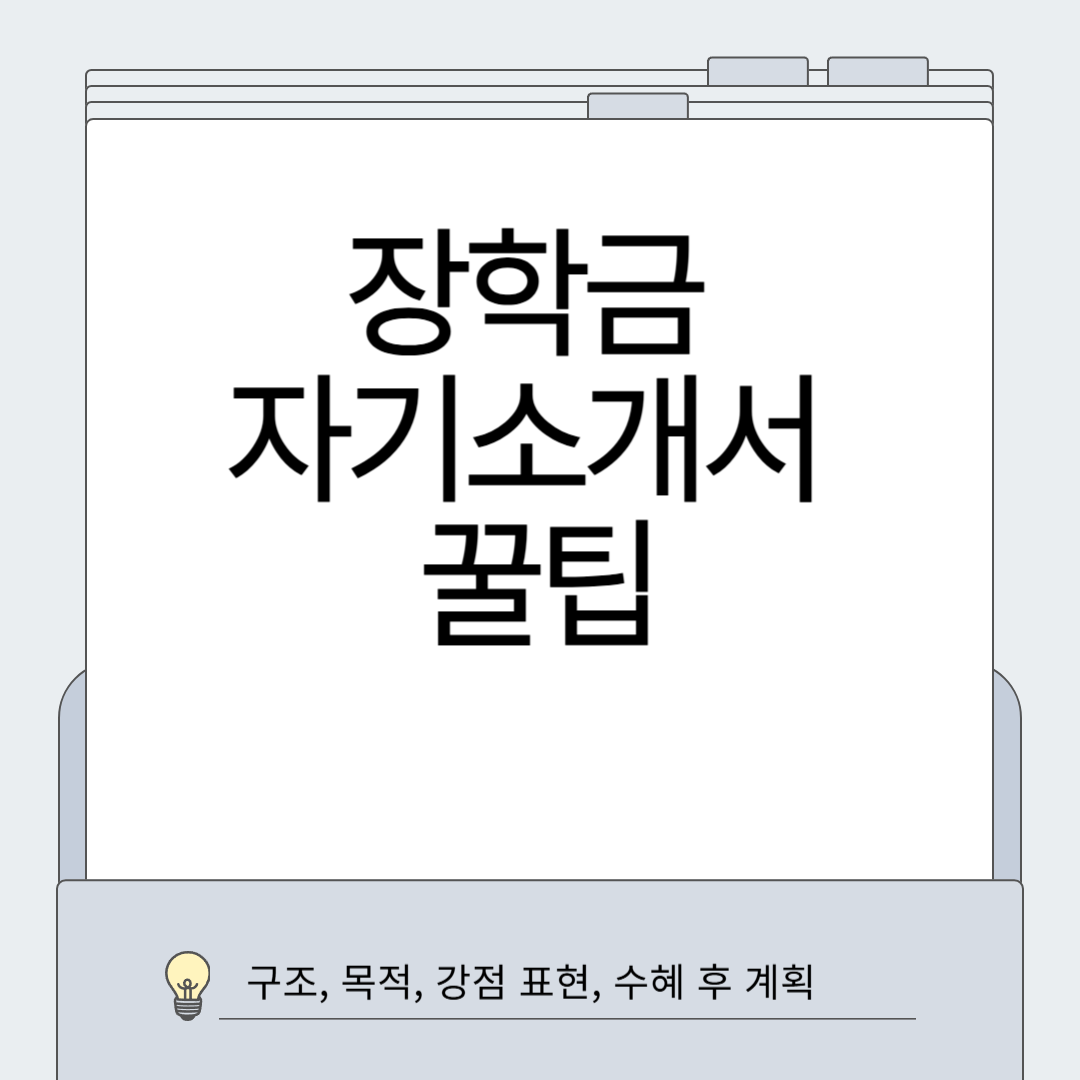장학금 자기소개서 관련 이미지