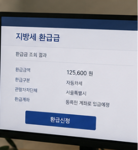 모바일 환급 조회