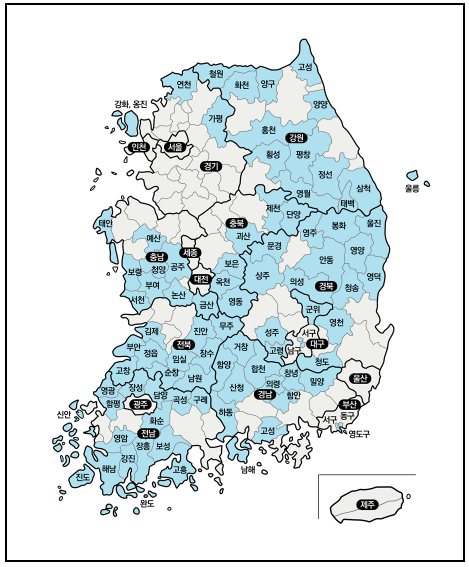 행정안정부 인구감소지역 현황